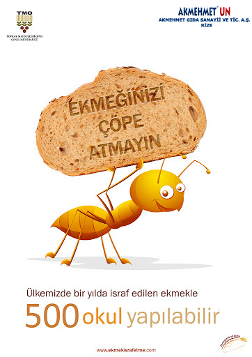 Ülkemizde bir yılda israf edilen ekmekle 500 okul yapılabilir.